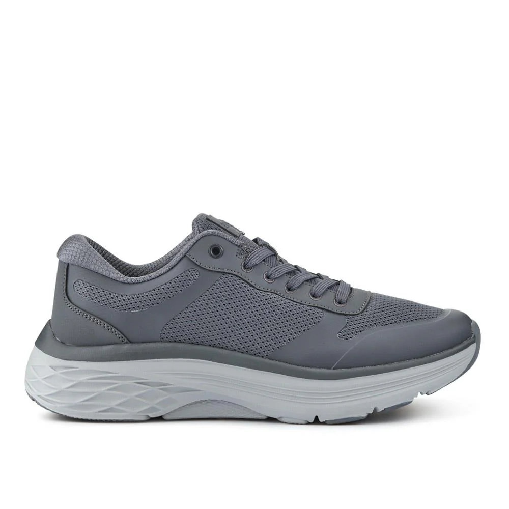 Comfortable Lace-Up Trainers - BRK41006 / 326 694 - Charcoal - Image 2
