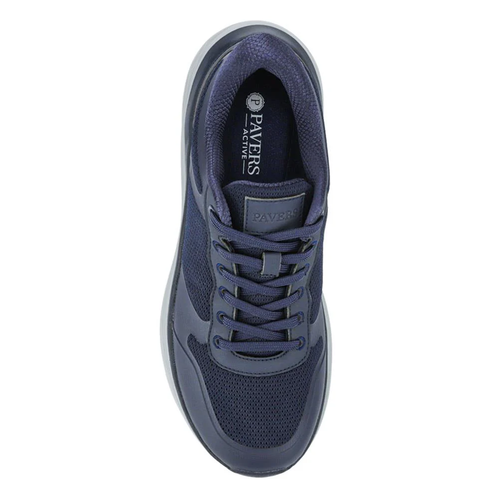 Comfortable Lace-Up Trainers - BRK41006 / 326 694 - Navy - Image 4