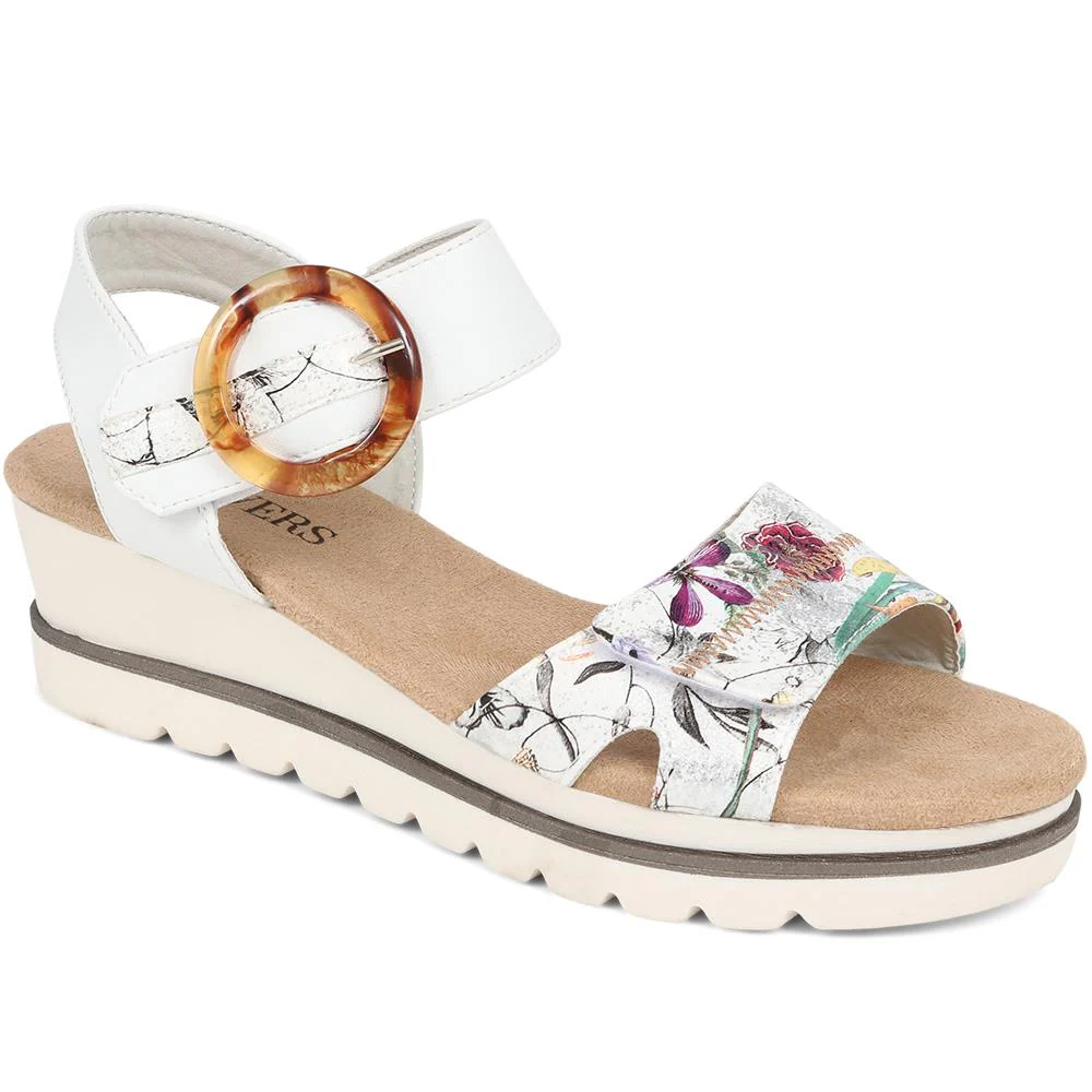 Comfortable Wedge-Heel Sandals - WBINS35128 / 321 724 - Image 4