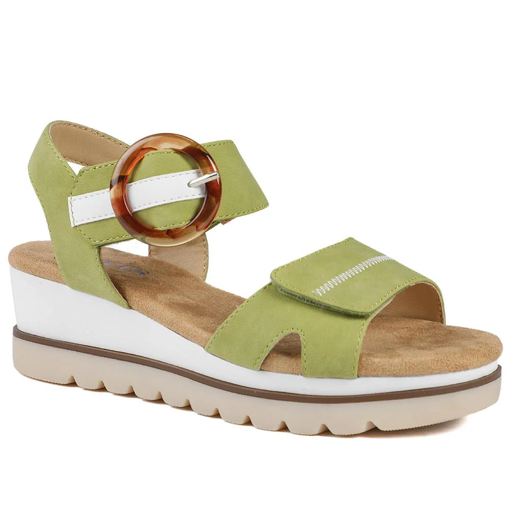 Comfortable Wedge-Heel Sandals - WBINS35128 / 321 724 - Image 3
