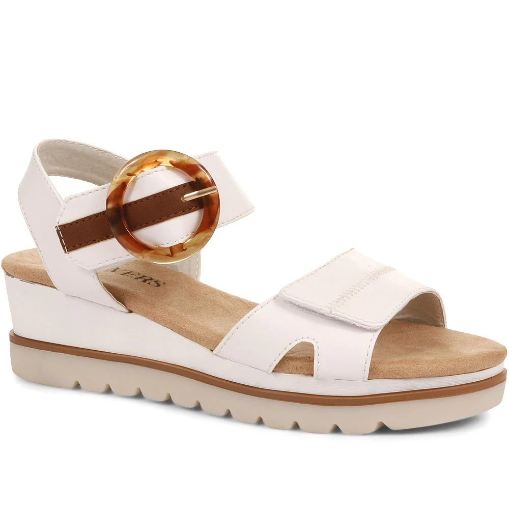 Comfortable Wedge-Heel Sandals - WBINS35128 / 321 724 - Image 7