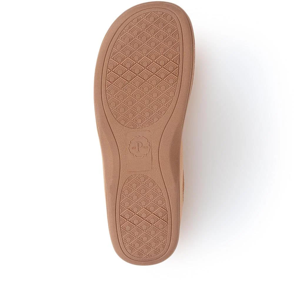 Comfy Antibacterial Slippers - QING34011 / 320 876 - Tan - Image 4