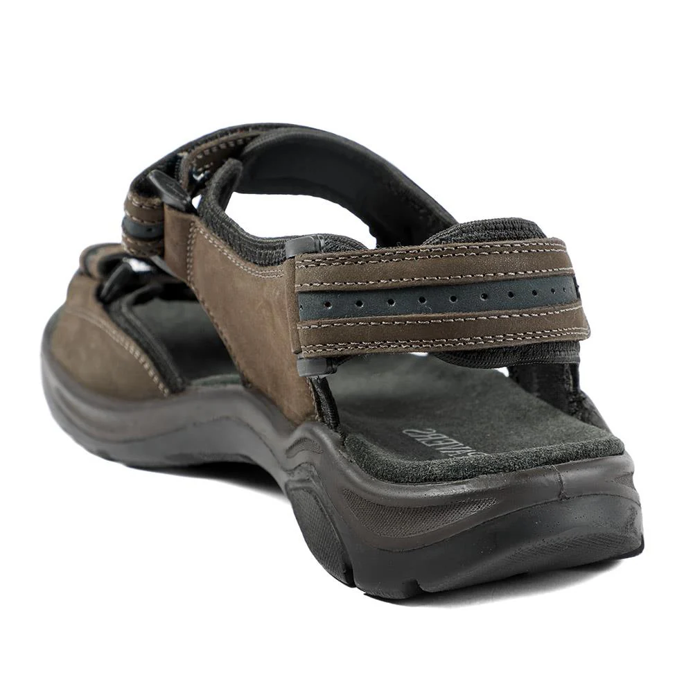 Comfy Triple Touch Fasten Sandals - DDIN43007 / 329 101 - Dark Brown - Image 4
