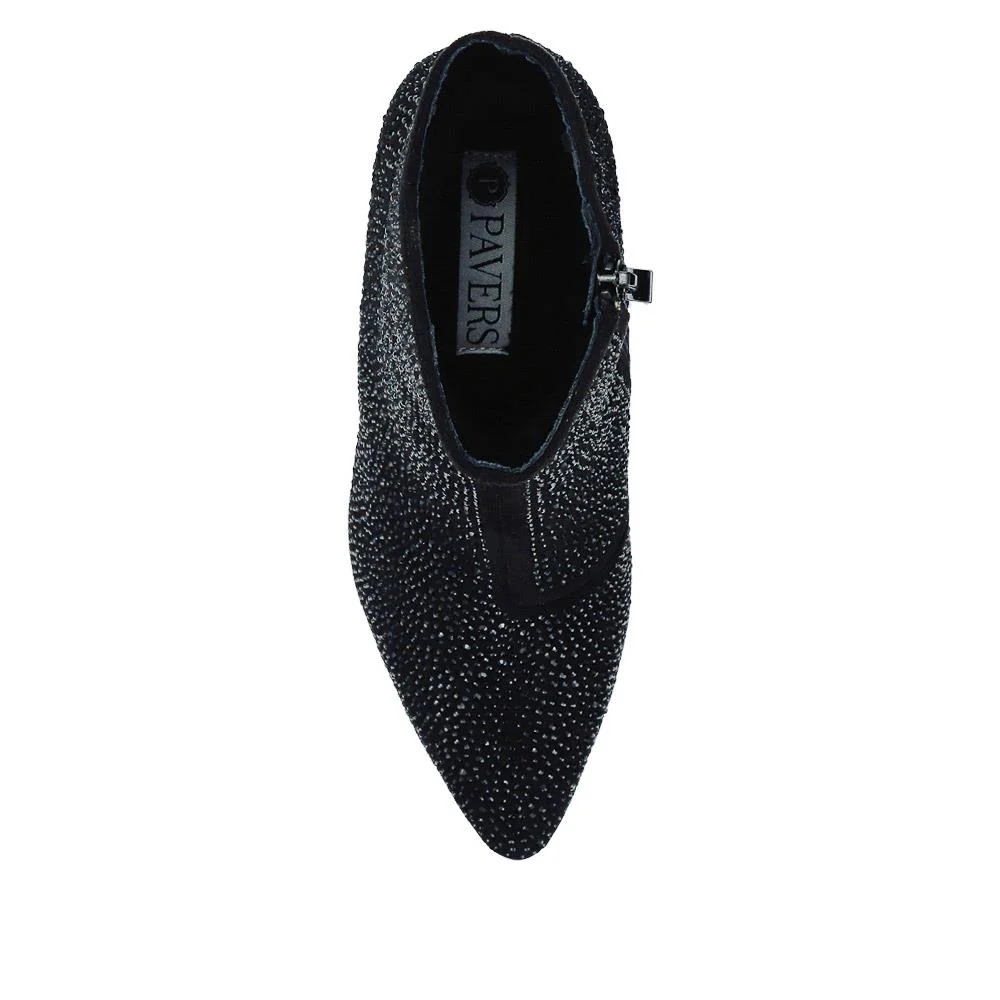 Cone-Heeled Smart Ankle Boots - SENBO40009 / 326 185 - Black - Image 4