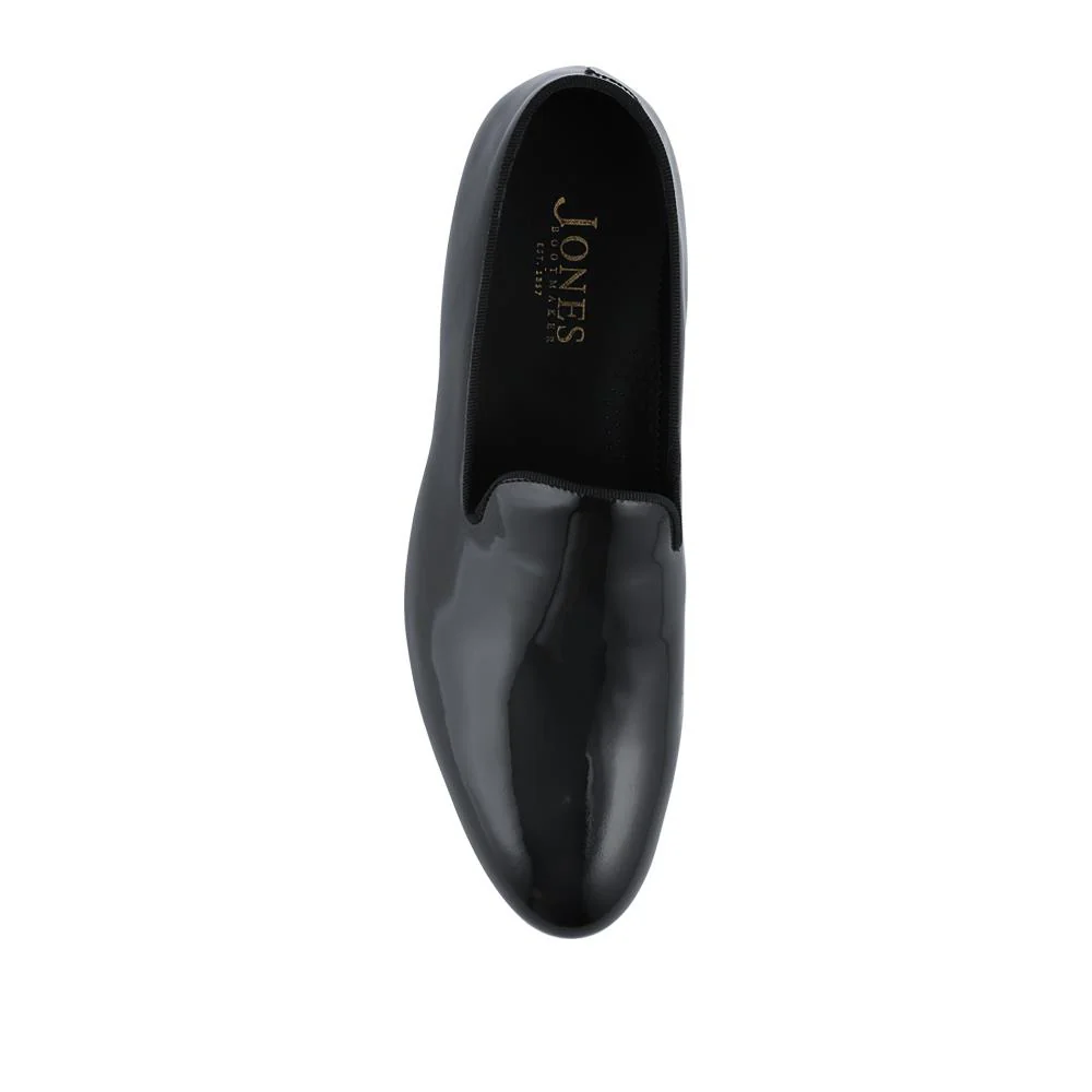 Conley Blake Stitched Leather Slip On Shoes - CONLEY / 327 854 - Black Patent - Image 4