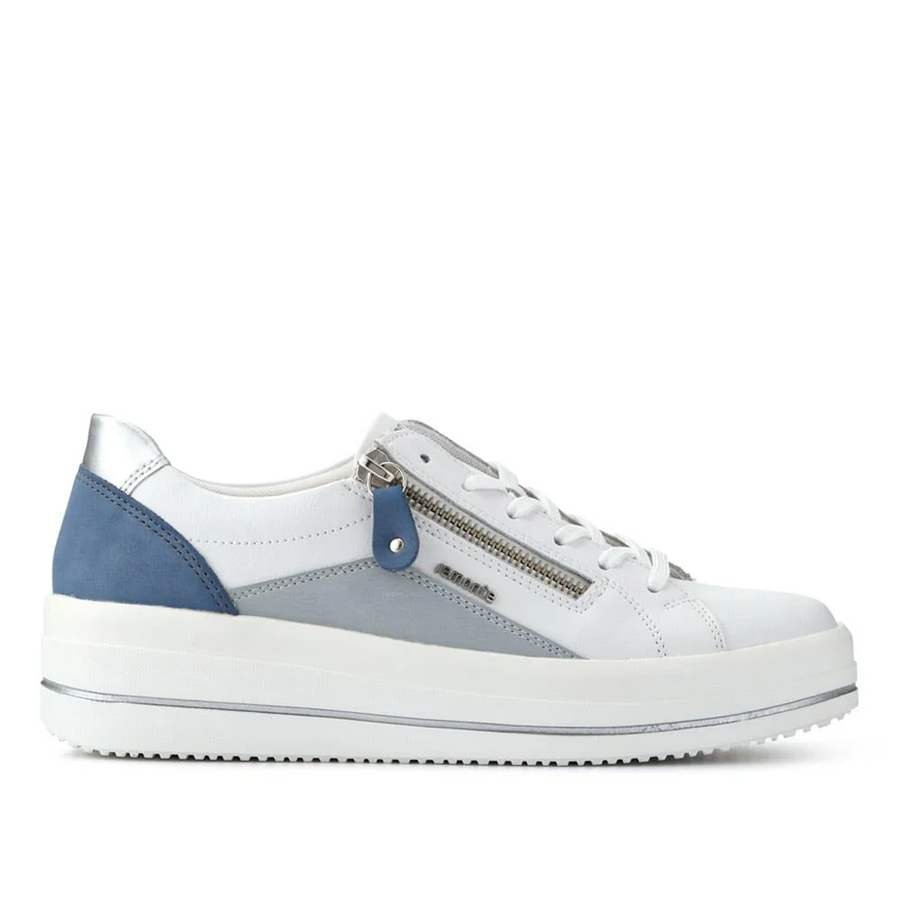 Contrasting Zip Trainers - DRS39504 / 325 414 - Blue Multi - Image 2