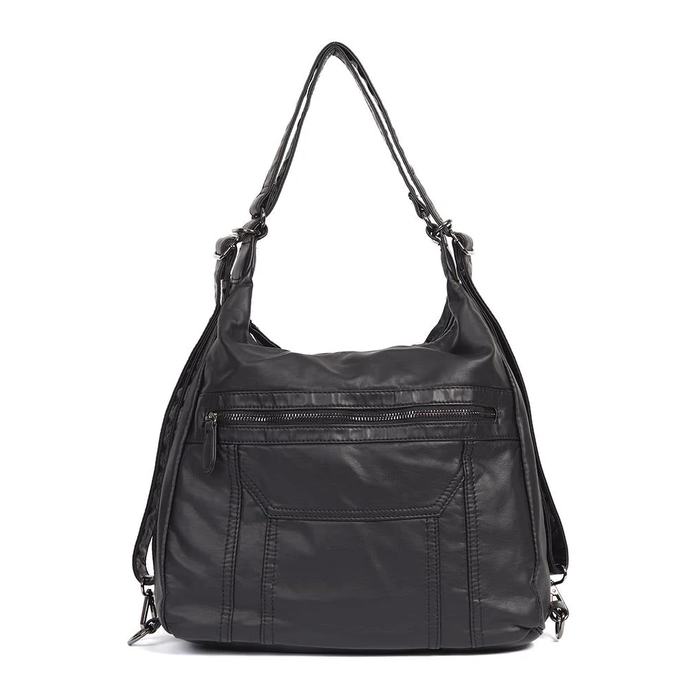Convertible Shoulder Bag Backpack - WAHT40001 / 325 836 - Black