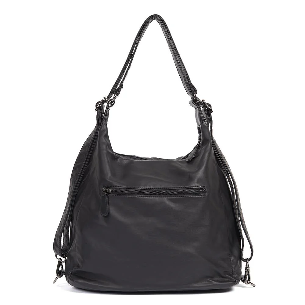 Convertible Shoulder Bag Backpack - WAHT40001 / 325 836 - Black - Image 2