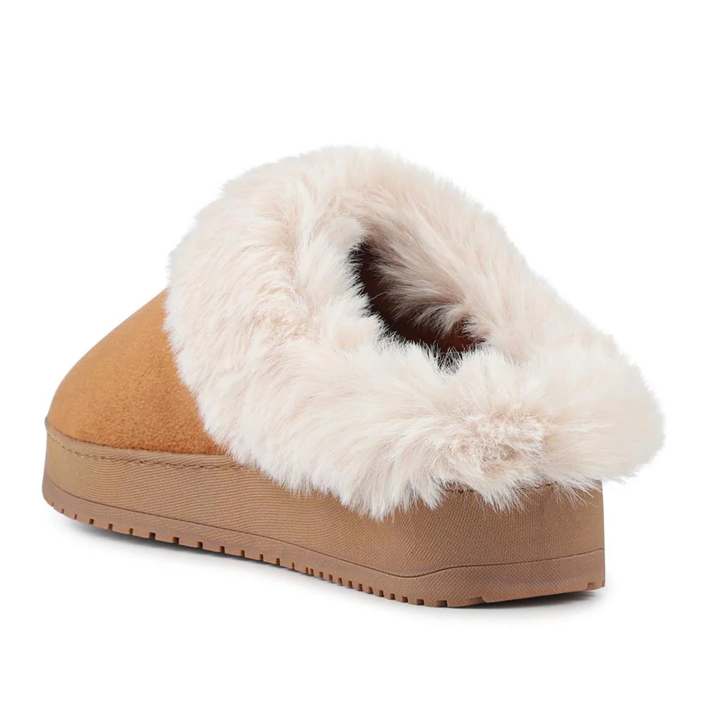 Cosy Mule Slippers - QING42004 / 327 932 - Chestnut - Image 3