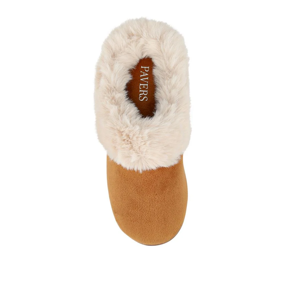 Cosy Mule Slippers - QING42004 / 327 932 - Chestnut - Image 4