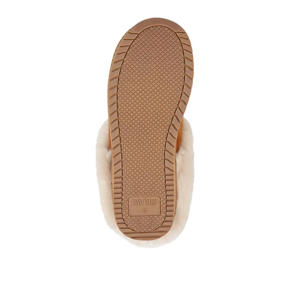 Cosy Mule Slippers - QING42004 / 327 932 - Chestnut - Image 5