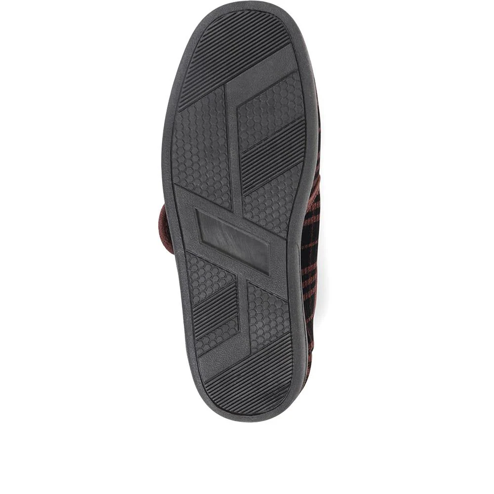 Cosy Tartan Slippers - QINGD36003 / 322 320 - Brown Multi - Image 5
