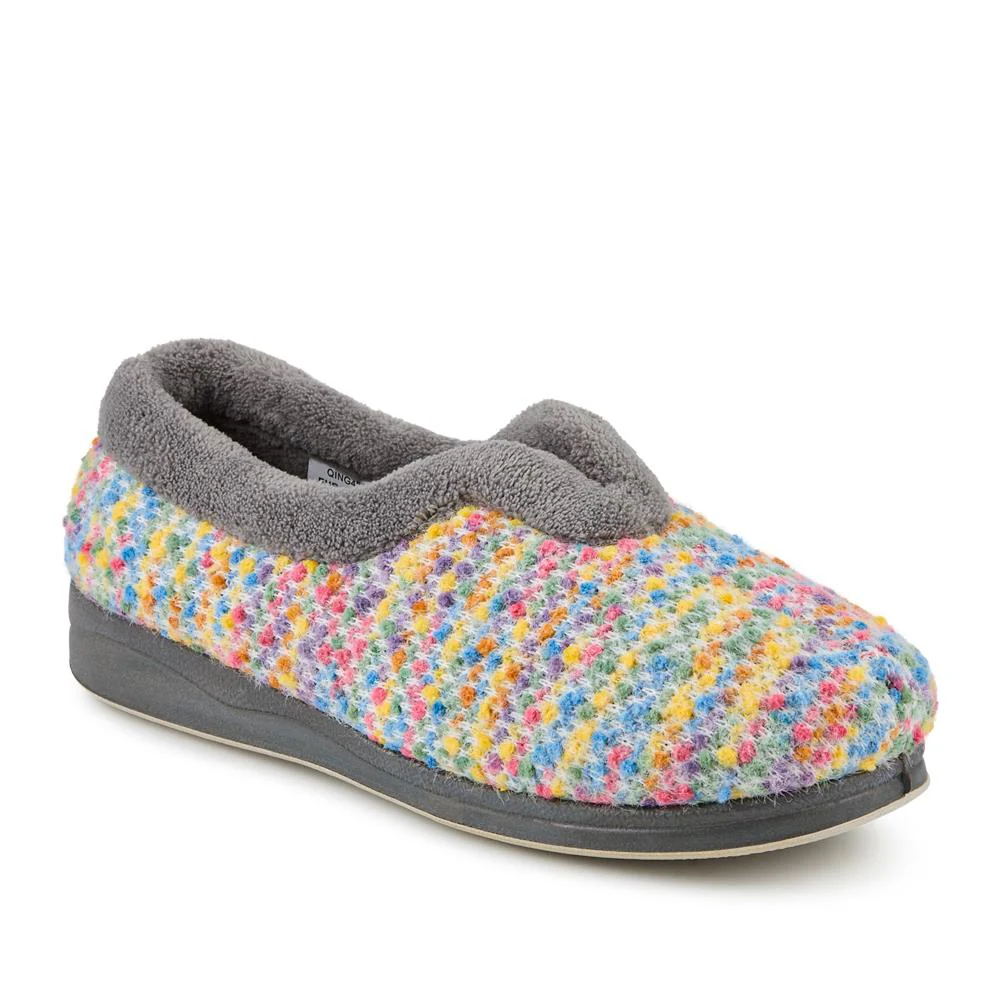 Cosy Wide Fit Memory Foam Slippers - QING42007 / 327 934 - Image 2