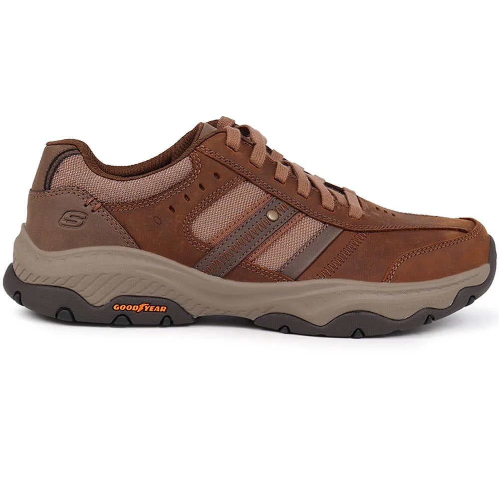 Craster Archdale Lace-Up Trainers - SKE40049 / 325 648 - Dark Brown - Image 2
