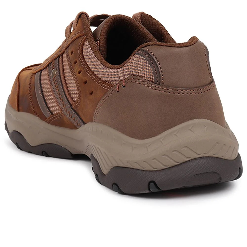 Craster Archdale Lace-Up Trainers - SKE40049 / 325 648 - Dark Brown - Image 3