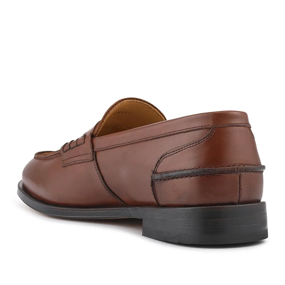 Creed Smart Blake Stitched Leather Penny Loafers - CREED / 327 857 - Brown Multi - Image 3