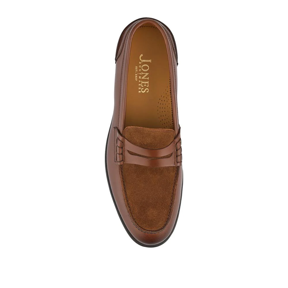 Creed Smart Blake Stitched Leather Penny Loafers - CREED / 327 857 - Brown Multi - Image 5