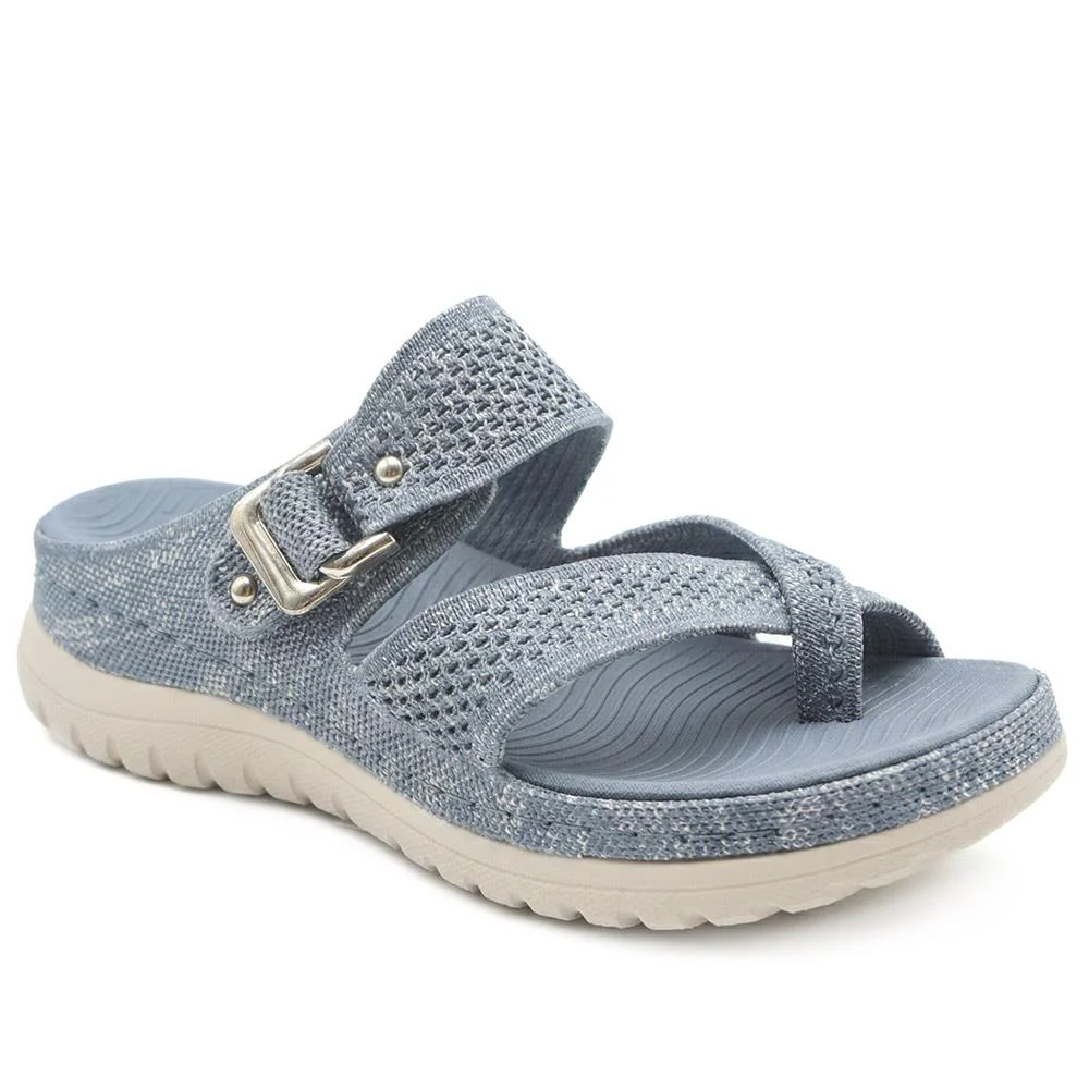 Cross Strap Toe Post Sandals - BRK43044 / 329 145