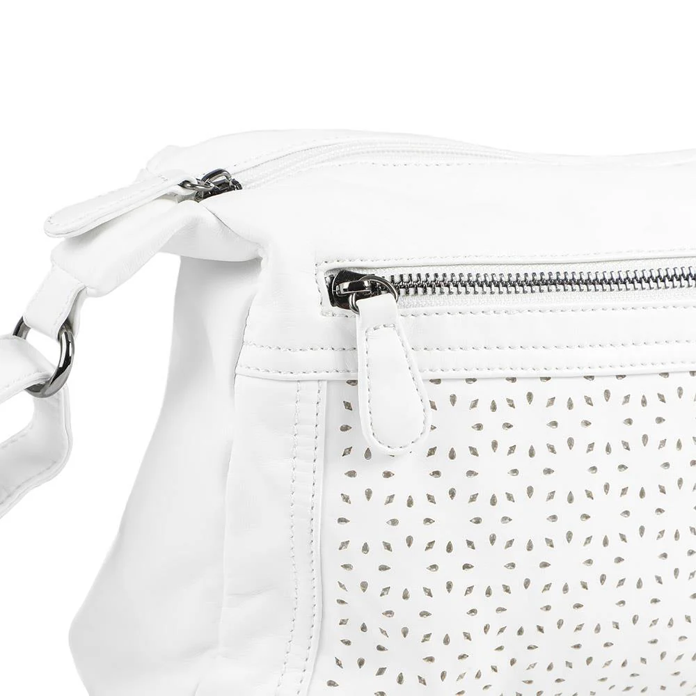 Crossbody Bag with Zip Pocket - WAHT43004 / 329 343 - White - Image 5