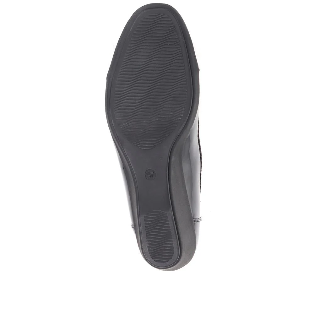 Cushioned Ballet Pumps - MAIN37003 / 323 270 - Black Patent - Image 5