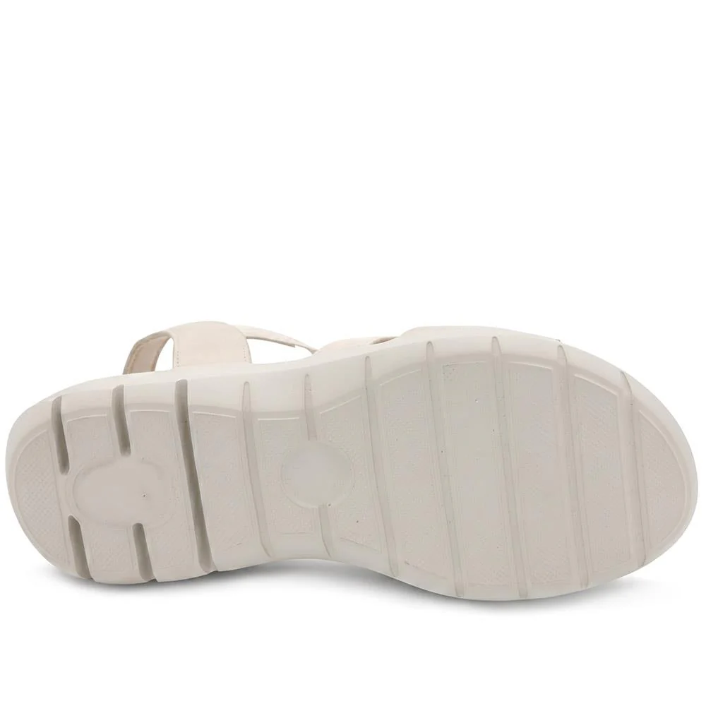 Cushioned Comfort Fit Sandals - BAIZH43028 / 329 148 - Beige - Image 6