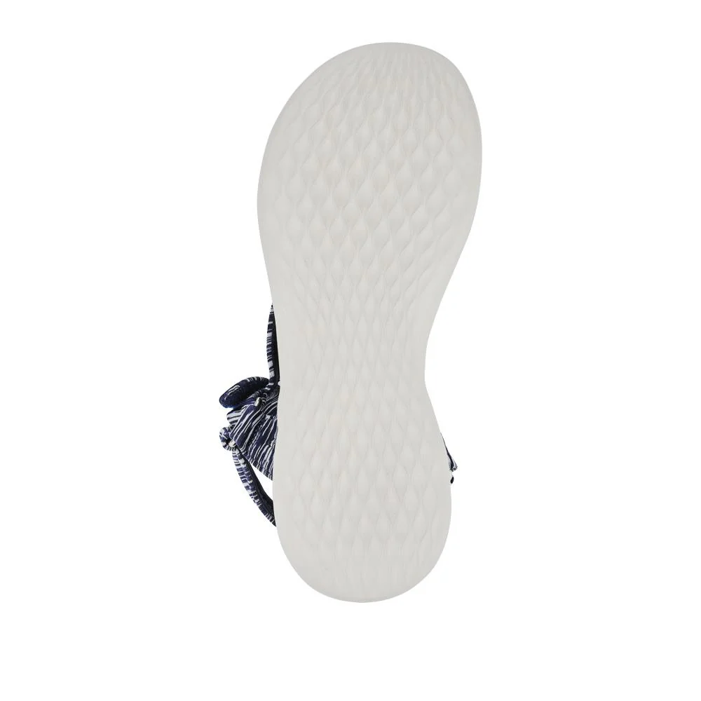 Cushioned Insole Sandals - BAIZH41003 / 327 191 - Navy - White - Image 5