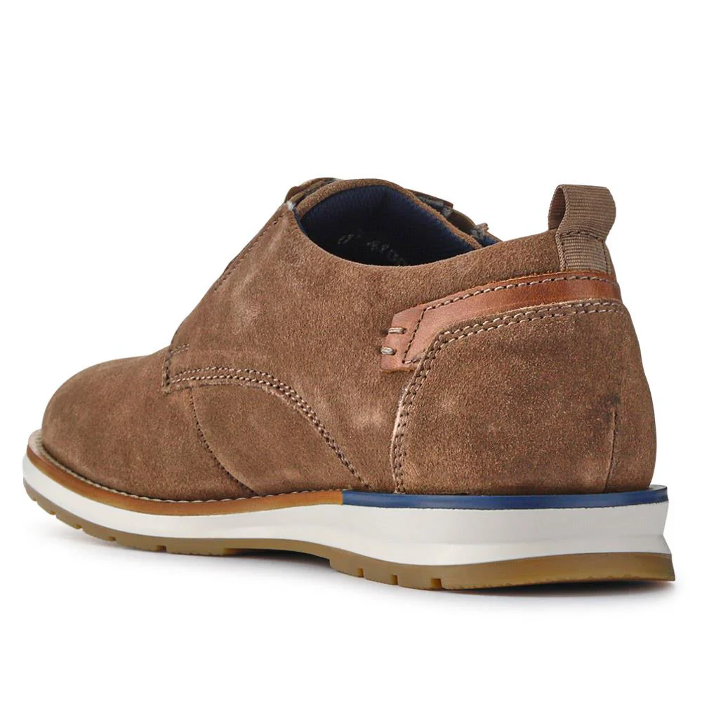 Cushioned Leather Lace-Up Shoes - ITAR41003 / 327 177 - Taupe - Image 3
