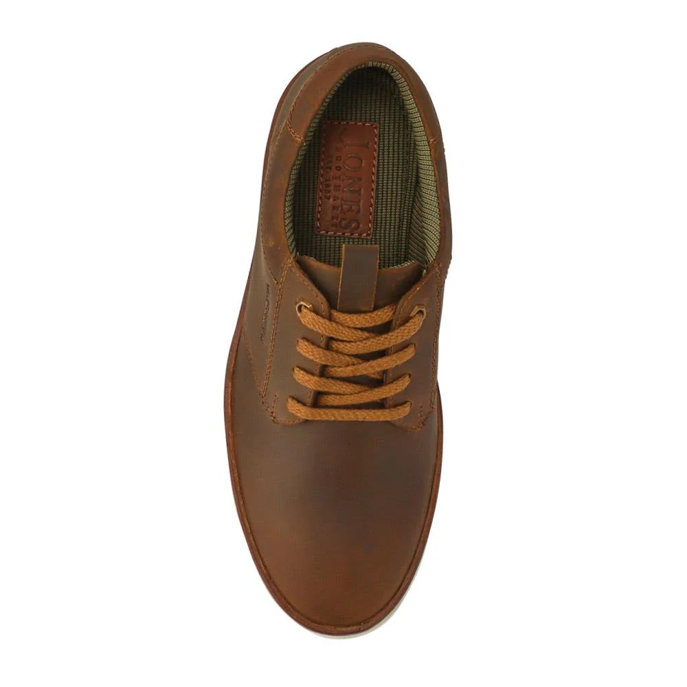 Cushioned Leather Lace-Up Trainers - HARWICH / 326 972 - Tan - Image 4