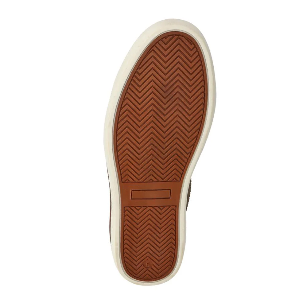 Cushioned Leather Lace-Up Trainers - HARWICH / 326 972 - Tan - Image 5