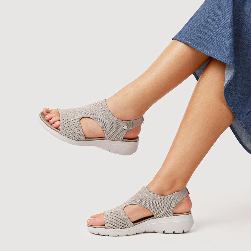 Cushioned Lightweight Sandals - BAIZH41030 / 327 192 - Beige-Gold - Image 5