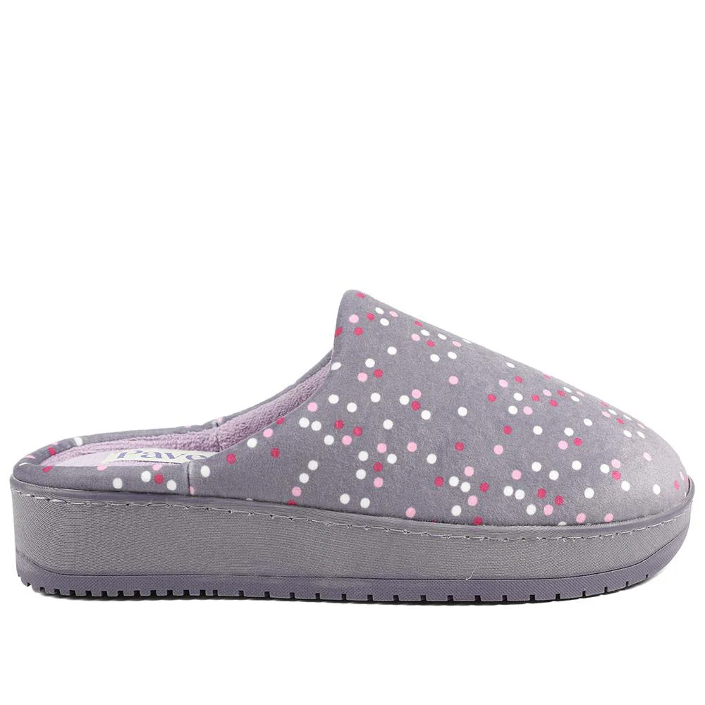 Cushioned Memory Foam Mule Slippers - QING43000 / 329 335 - Lilac Multi - Image 3