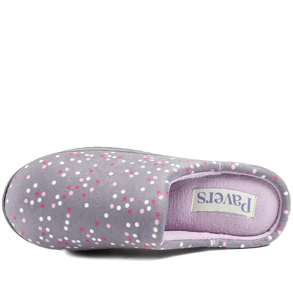 Cushioned Memory Foam Mule Slippers - QING43000 / 329 335 - Lilac Multi - Image 5