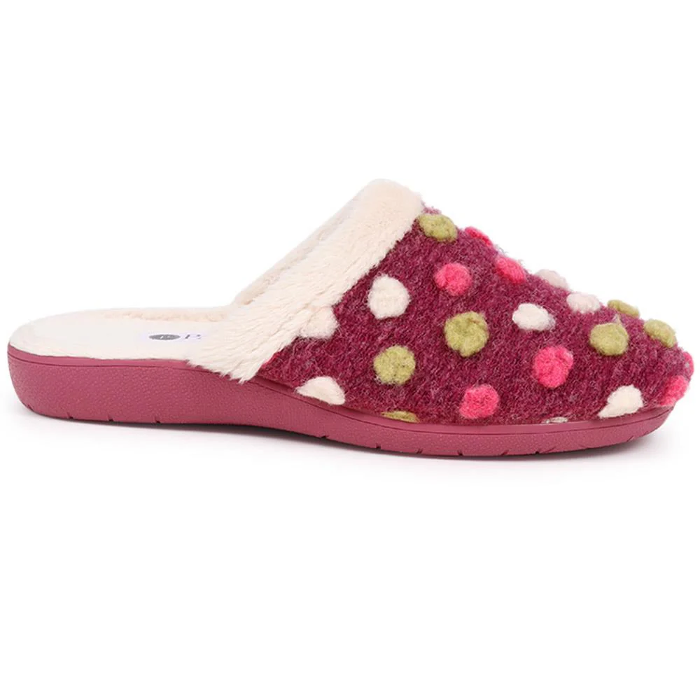 Cushioned Mule Slippers - FEVI40009 / 326 326 - Pink Multi - Image 2