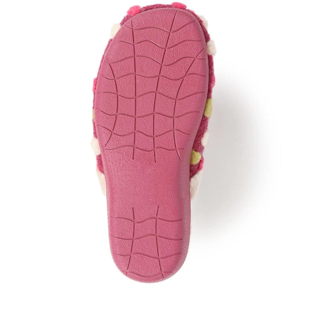 Cushioned Mule Slippers - FEVI40009 / 326 326 - Pink Multi - Image 4
