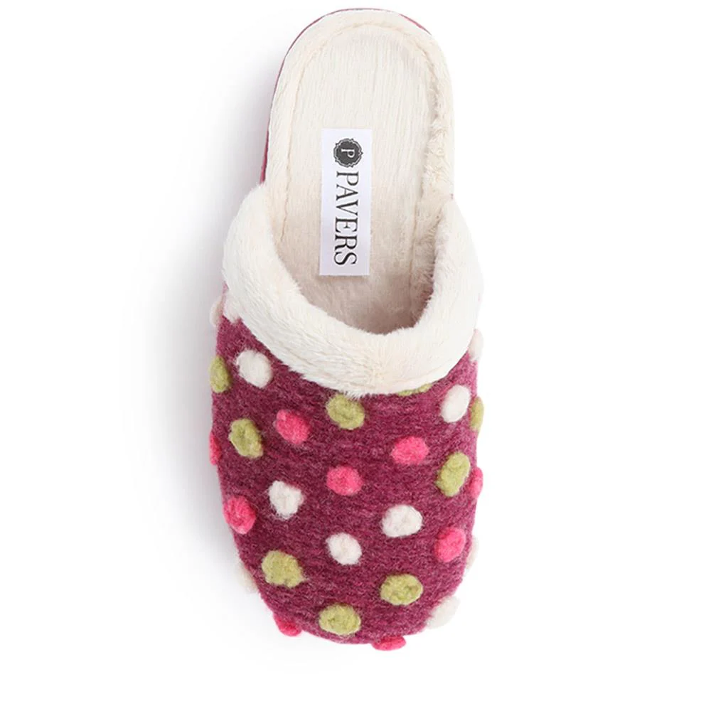 Cushioned Mule Slippers - FEVI40009 / 326 326 - Pink Multi - Image 5