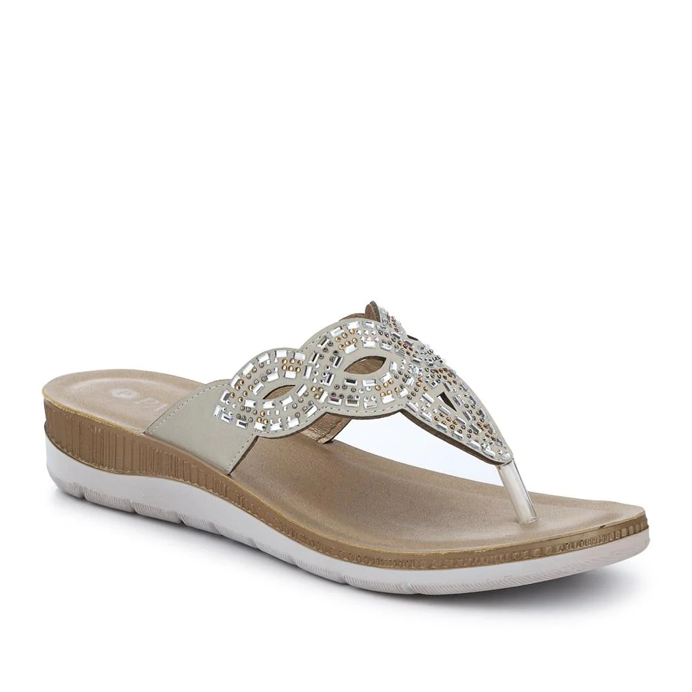 Cushioned Toe Post Sandals - INB41028 / 327 354 - Image 2