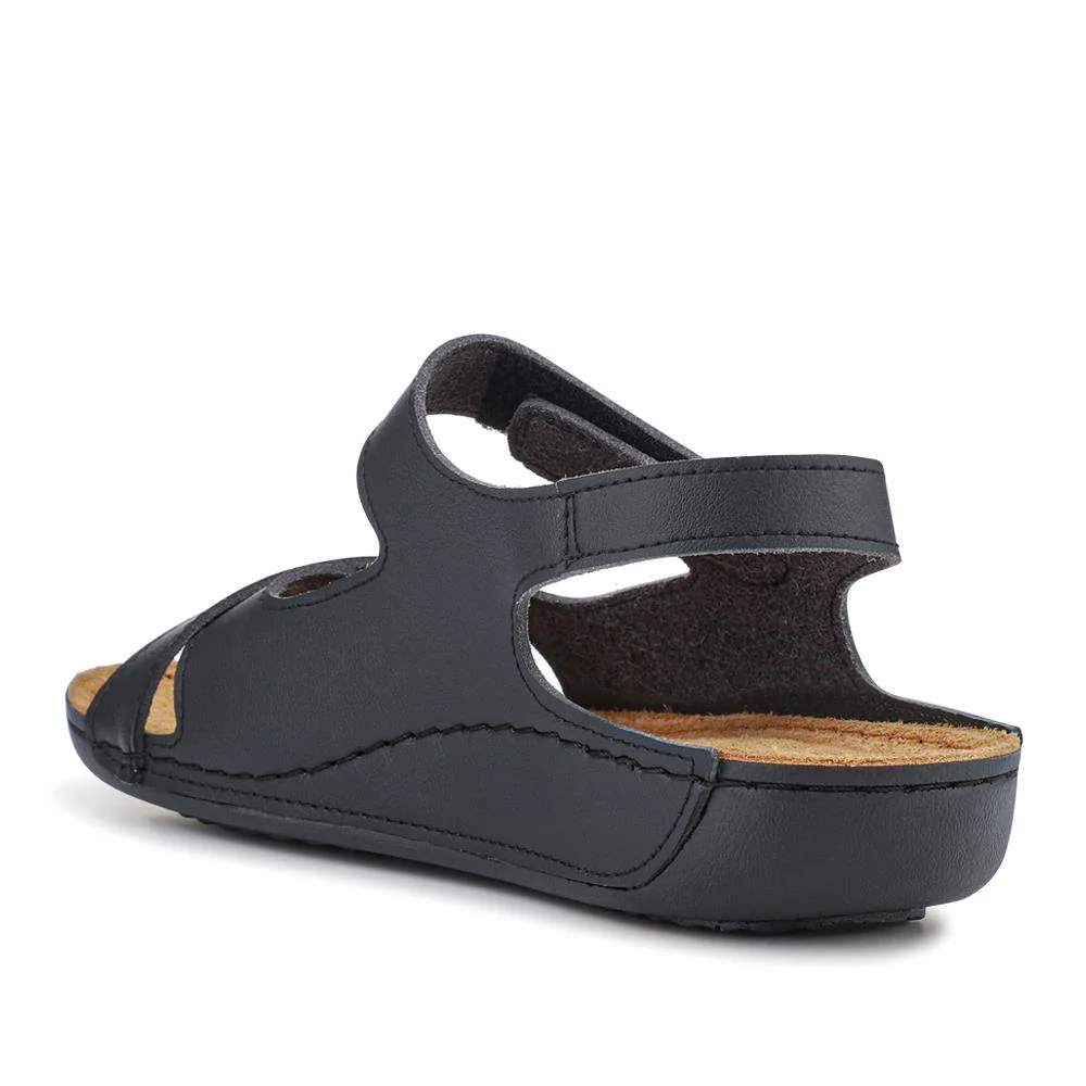 Cushioned Touch-Fasten Sandals - SERAY41003 / 327 591 - Black - Image 3