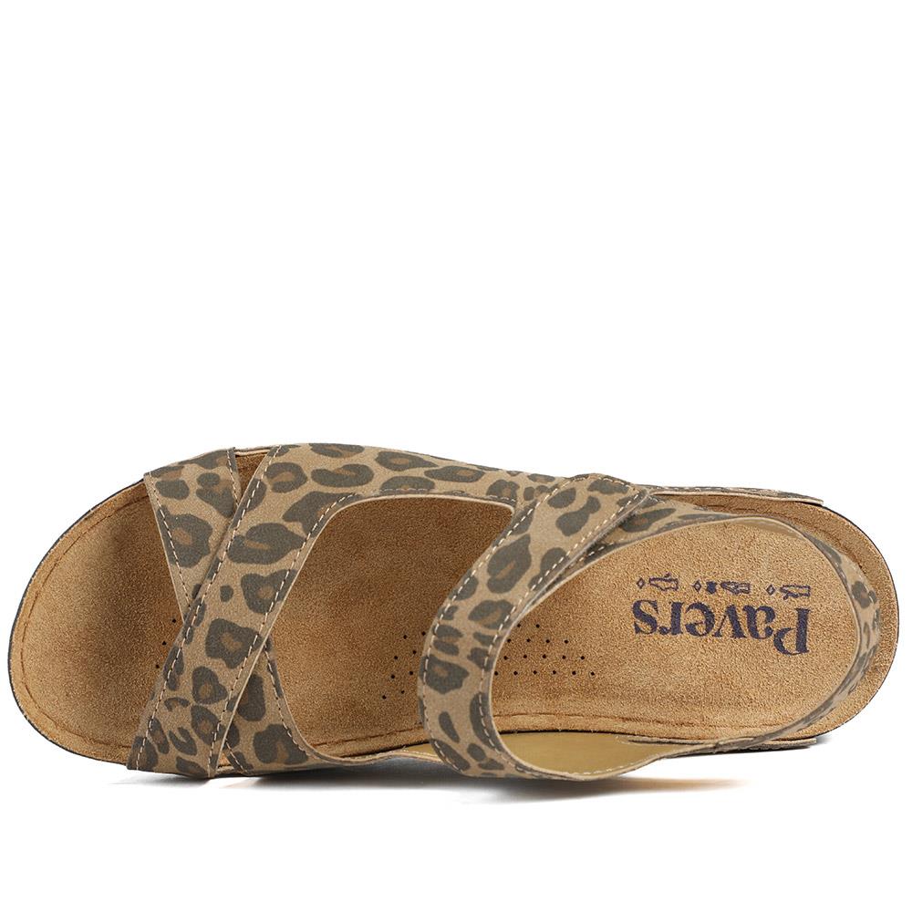 Cushioned Touch-Fasten Sandals - SERAY41003 / 327 591 - Leopard - Image 5