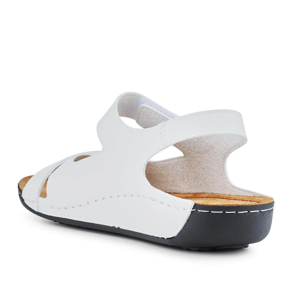 Cushioned Touch-Fasten Sandals - SERAY41003 / 327 591 - White - Image 4