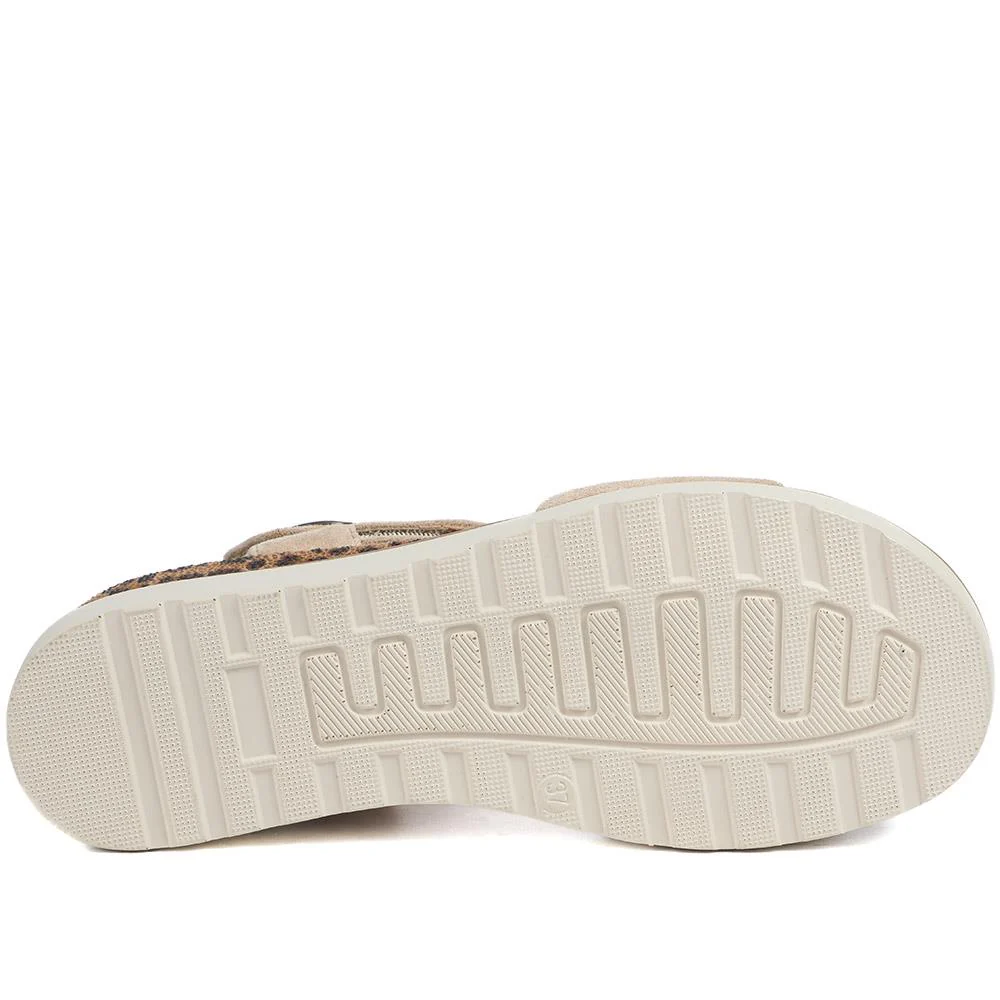 Cushioned Touch-Fasten Sandals - WOIL41044 / 327 272 - Beige - Image 6