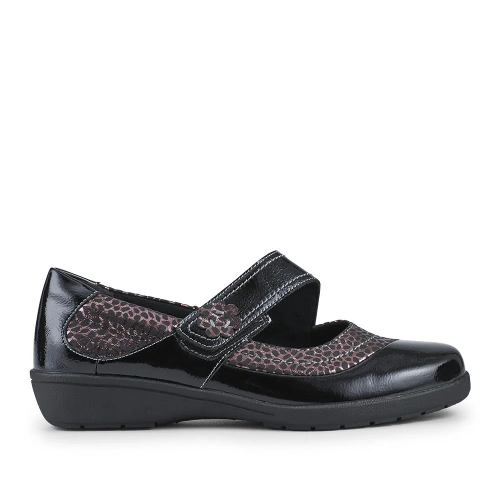 Cushioned Touch-Fastening Mary Janes - WBINS42011 / 328 058 - Black Multi - Image 2