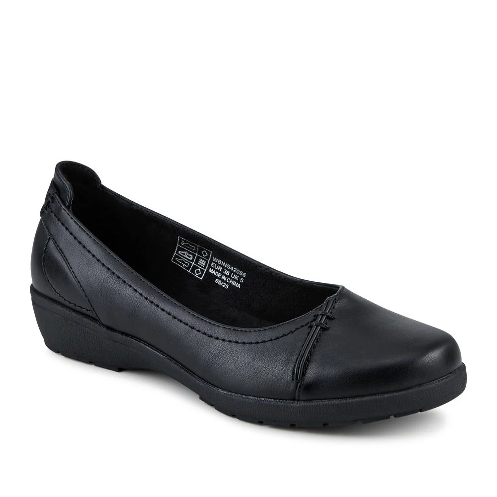 Cushioned Wedge Heel Courts - WBINS42086 / 328 142 - Black