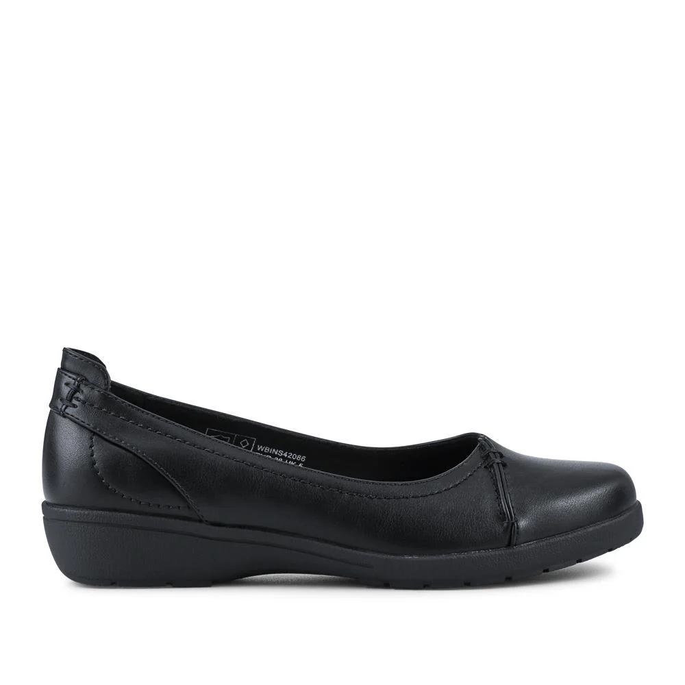 Cushioned Wedge Heel Courts - WBINS42086 / 328 142 - Black - Image 2