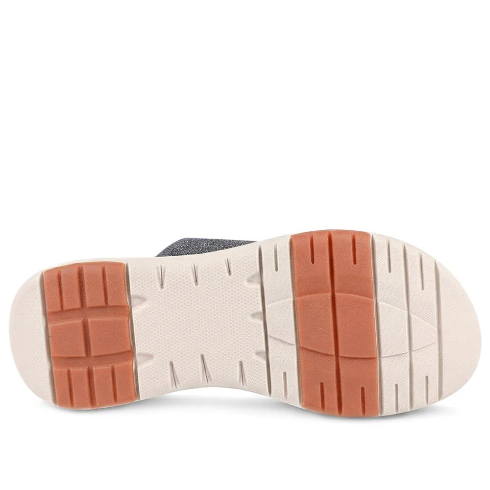 Cushioned Wedge Heel Toe Post Sandals - BAIZH43036 / 328 989 - Grey - Image 5