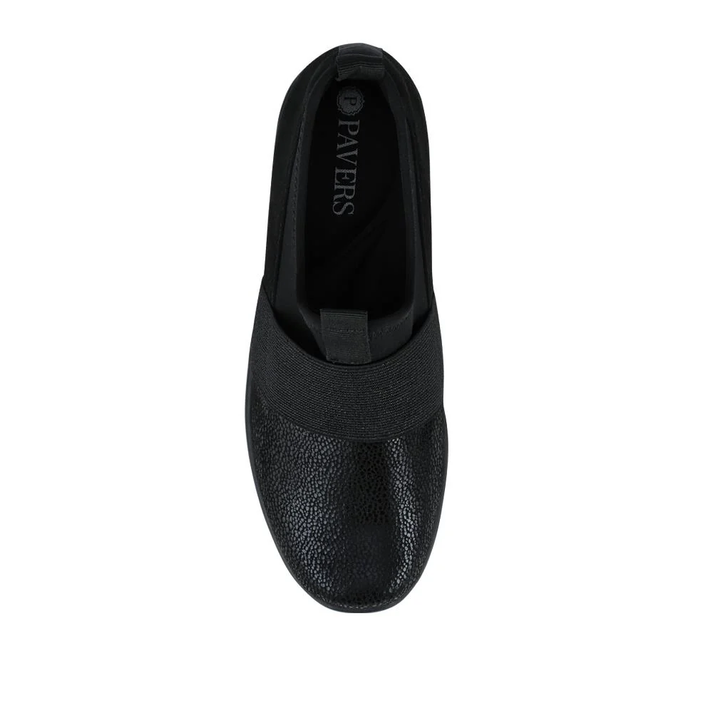 Cushioned Wedge Slip-On Shoes - SANYI42004 / 327 956 - Black - Image 4