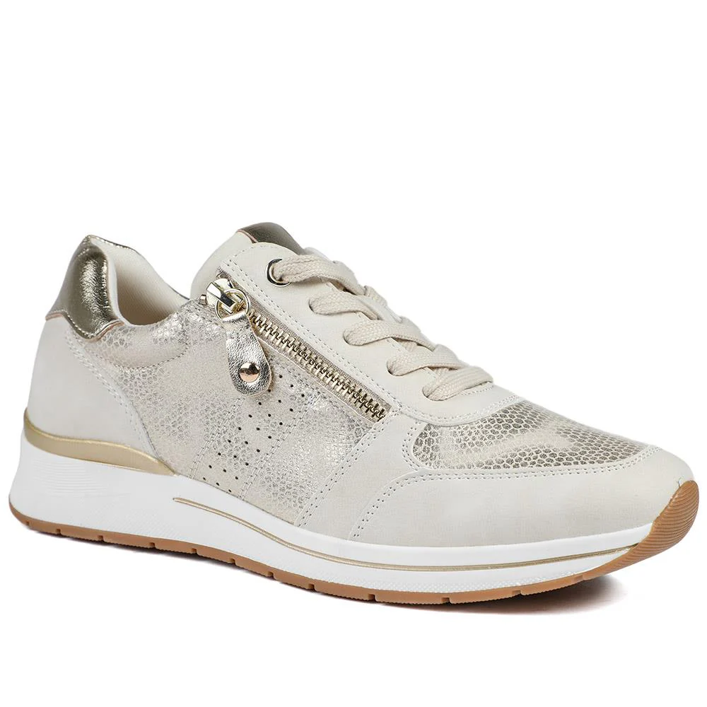Cushioned Zip Up Trainers - WOIL43022 / 329 072