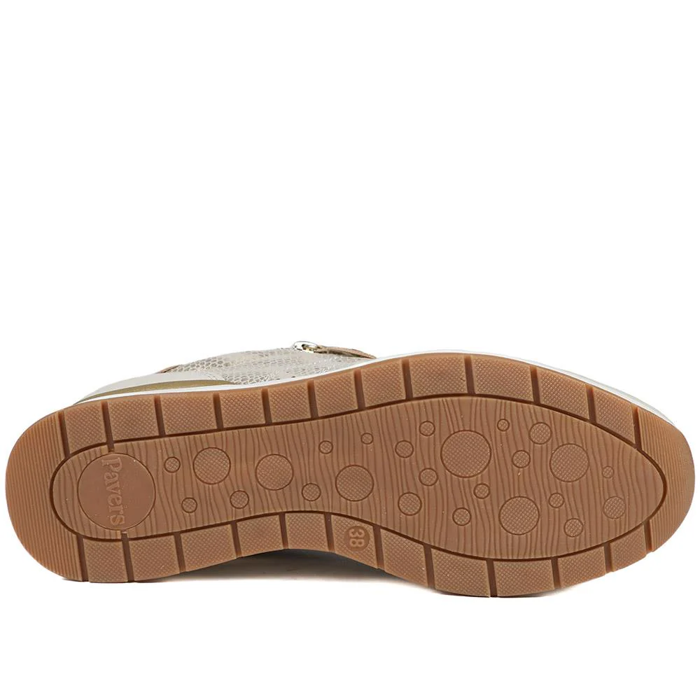 Cushioned Zip Up Trainers - WOIL43022 / 329 072 - Beige - Image 7