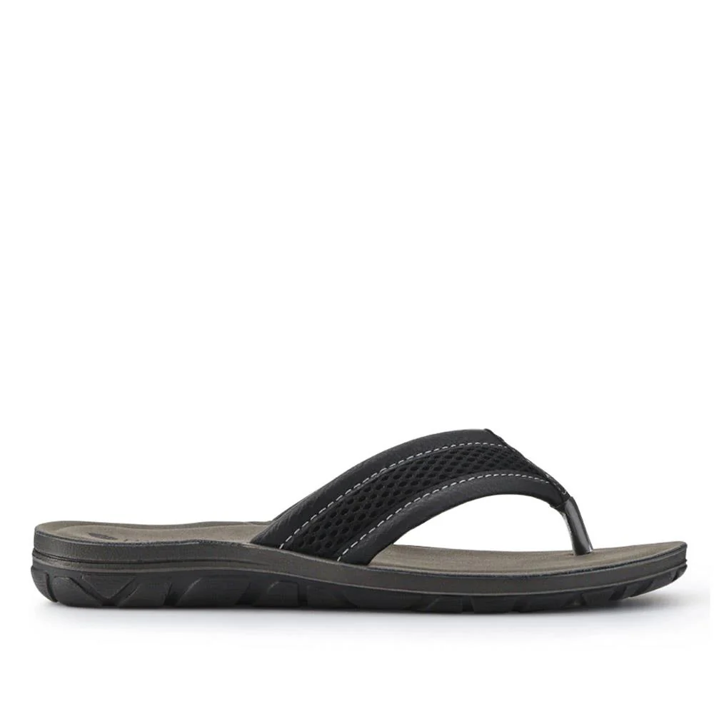 Cushioning Toe Post Sandals - INB41014 / 327 000 - Black - Image 2