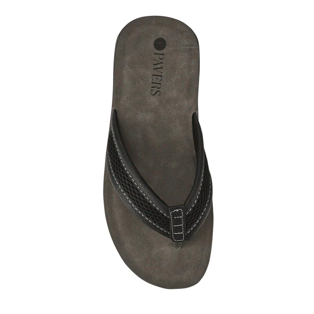 Cushioning Toe Post Sandals - INB41014 / 327 000 - Black - Image 4