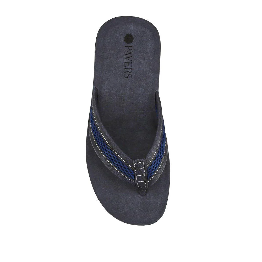 Cushioning Toe Post Sandals - INB41014 / 327 000 - Blue - Image 4